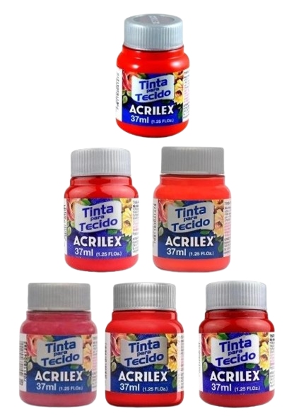 TINTA TECIDO ACRILEX VERMELHOS