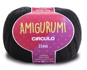 LINHA AMIGURUMI BRANCA/PRETA/CINZA