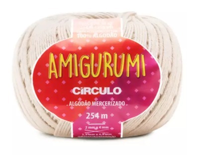 LINHA AMIGURUMI BEGE/MARROM
