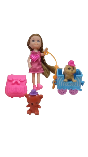 BONECA NINI LOVE C/ PETS