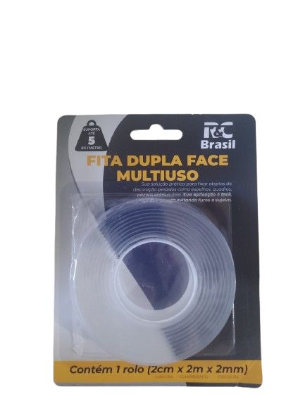 FITA D.F. TRANSPARENTE RC BRASIL